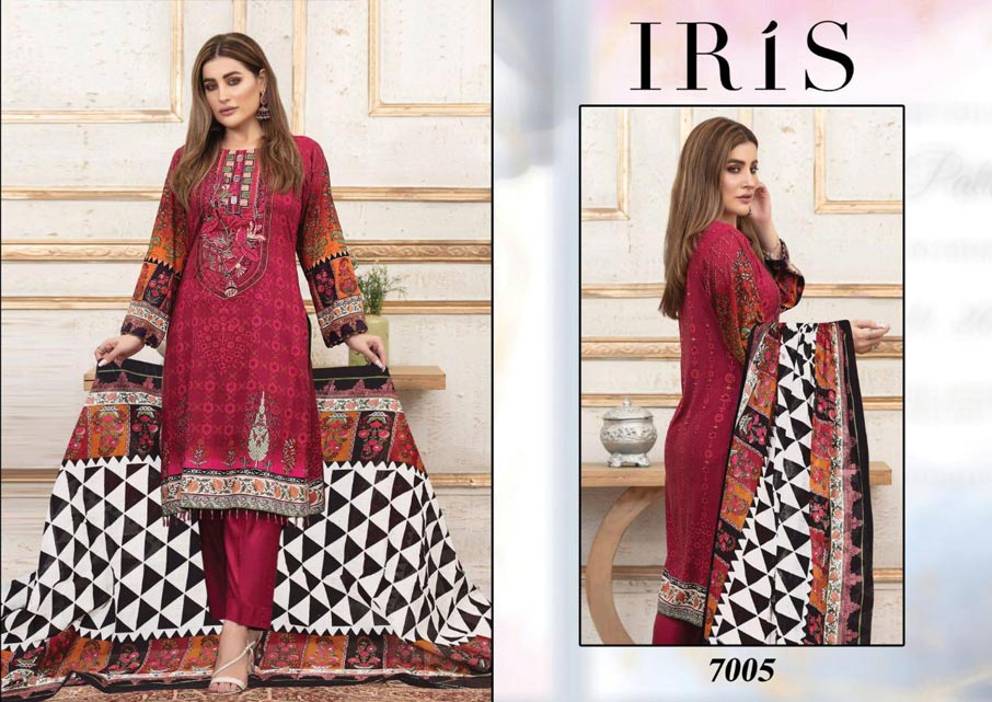 Iris Vol-7 Cotton Dress Material Catalogue Set Iris Vol-7 Cotton Dress Material Catalogue Set
